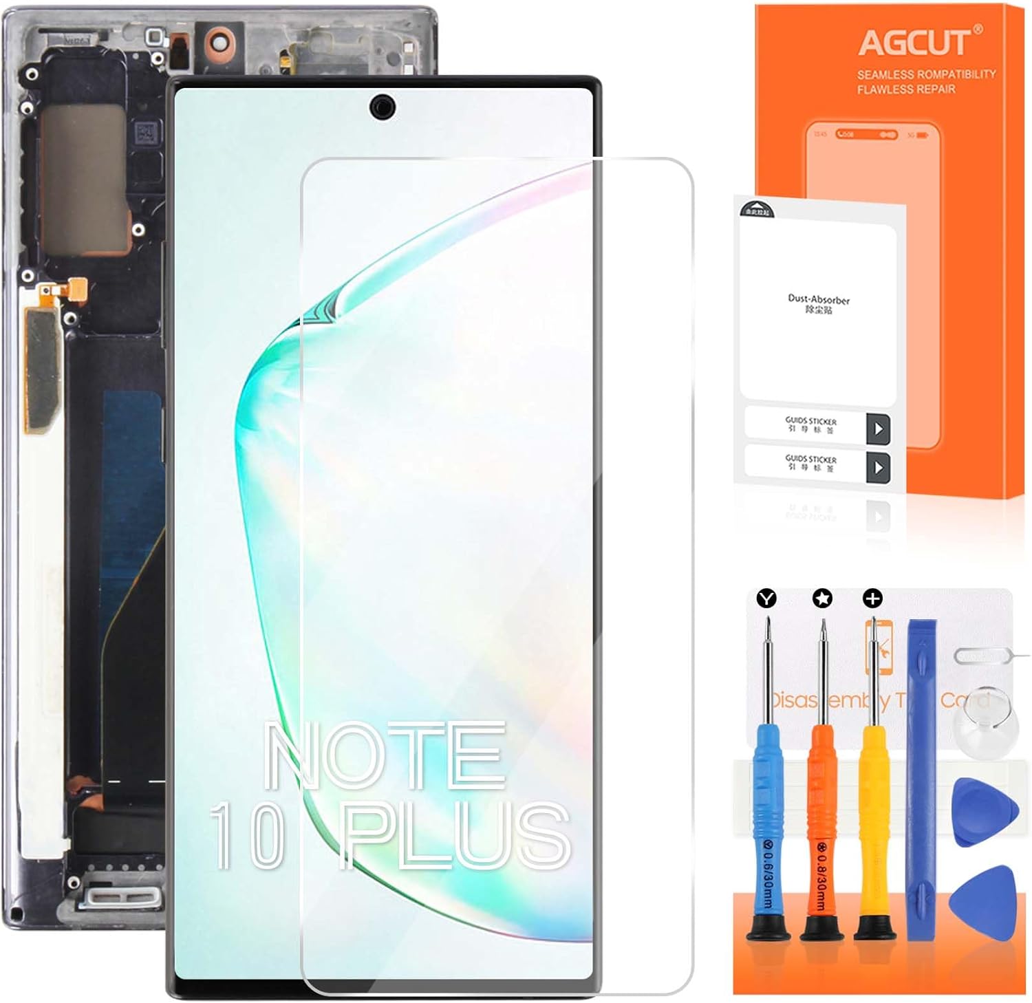 OLED for Samsung Galaxy Note 10 Plus LCD Screen Replacement for Samsung Note 10 Plus LCD Display SM-N975F SM-N975U LCD Digitizer Touch Assembly Black