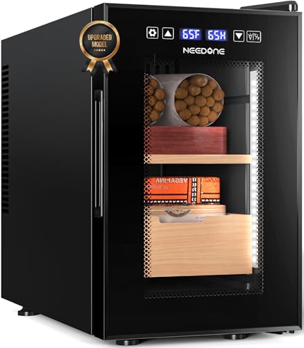 NEEDONE 23L Pro 2 SE Electric Cigar Humidor, Smart Humidity & Temp Quiet Control, Holds 150 Counts