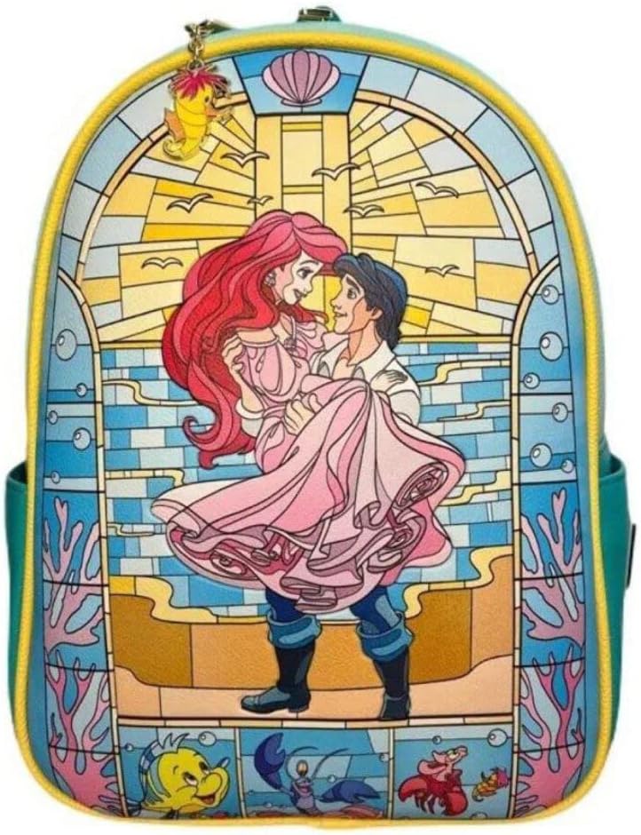 Loungefly Stained Glass The Little Mermaid Ariel Mini Backpack Exclusive