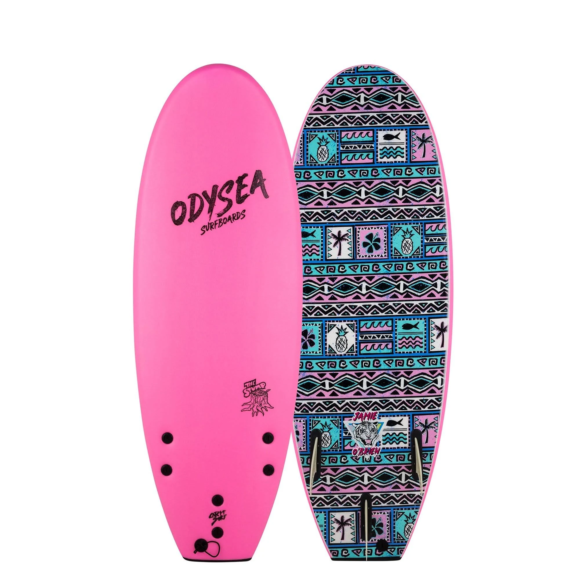 Catch Surf Odysea Stump 5&0 Thruster Pro Soft Surfboard, Job Hot Pink / 5&0
