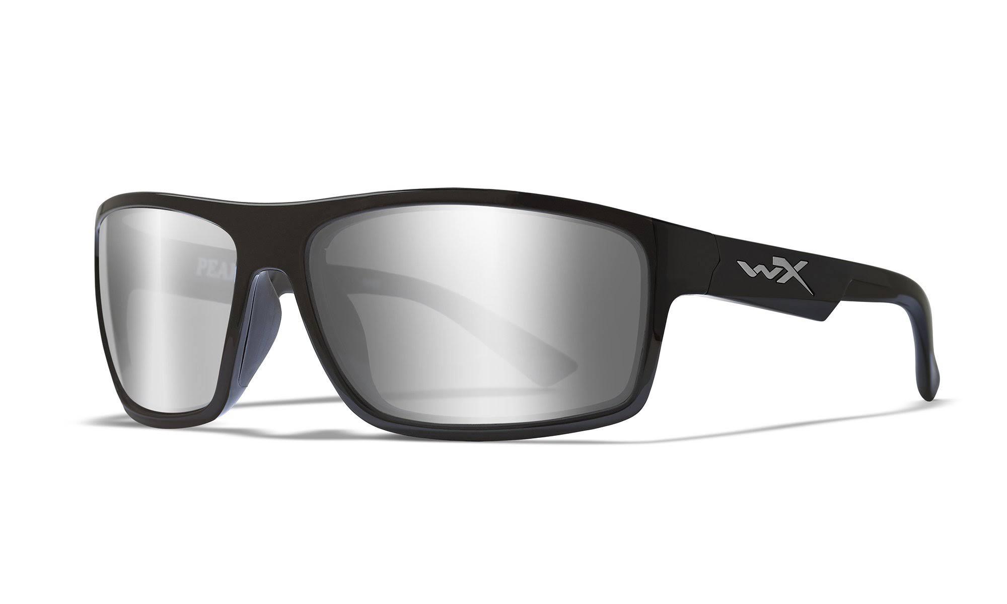 WILEY X WX Peak Sunglasses, 65-15-130 / Grey Silver Flash - Gloss Black - Avayadevconnect