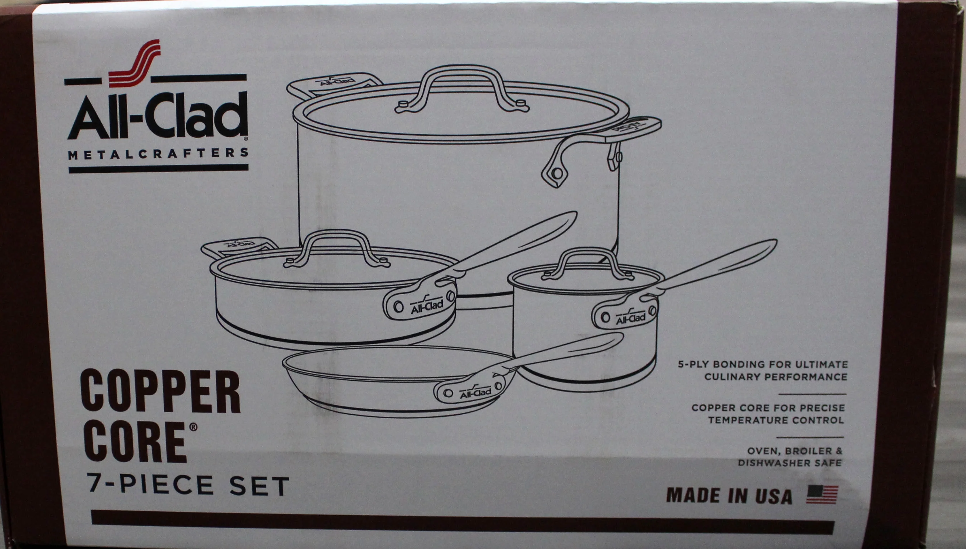 All-Clad Copper Core 7-Piece Cookware Set - Curated Treasures Market
