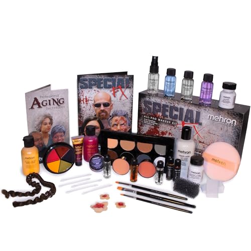 Mehron Makeup Special FX All-Pro Makeup Kit | Complete Professional Stage Kit | Special Effects for Theatre, Halloween, & Cosplay