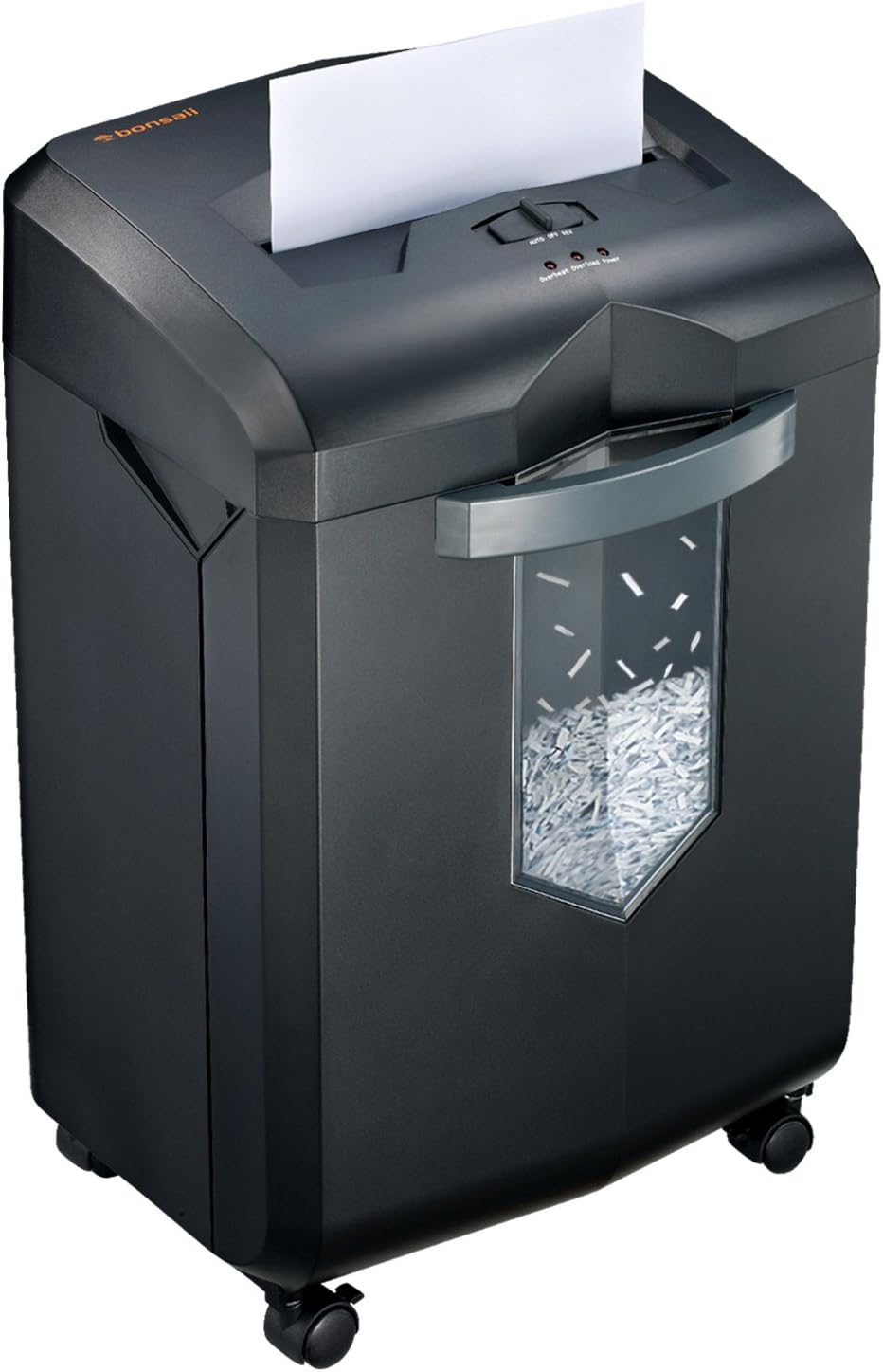 Bonsaii Updated 60-Minute Heavy-Duty Micro-Cut Paper Shredder, 14-Sheet Shredding Capacity for Office and Home Use