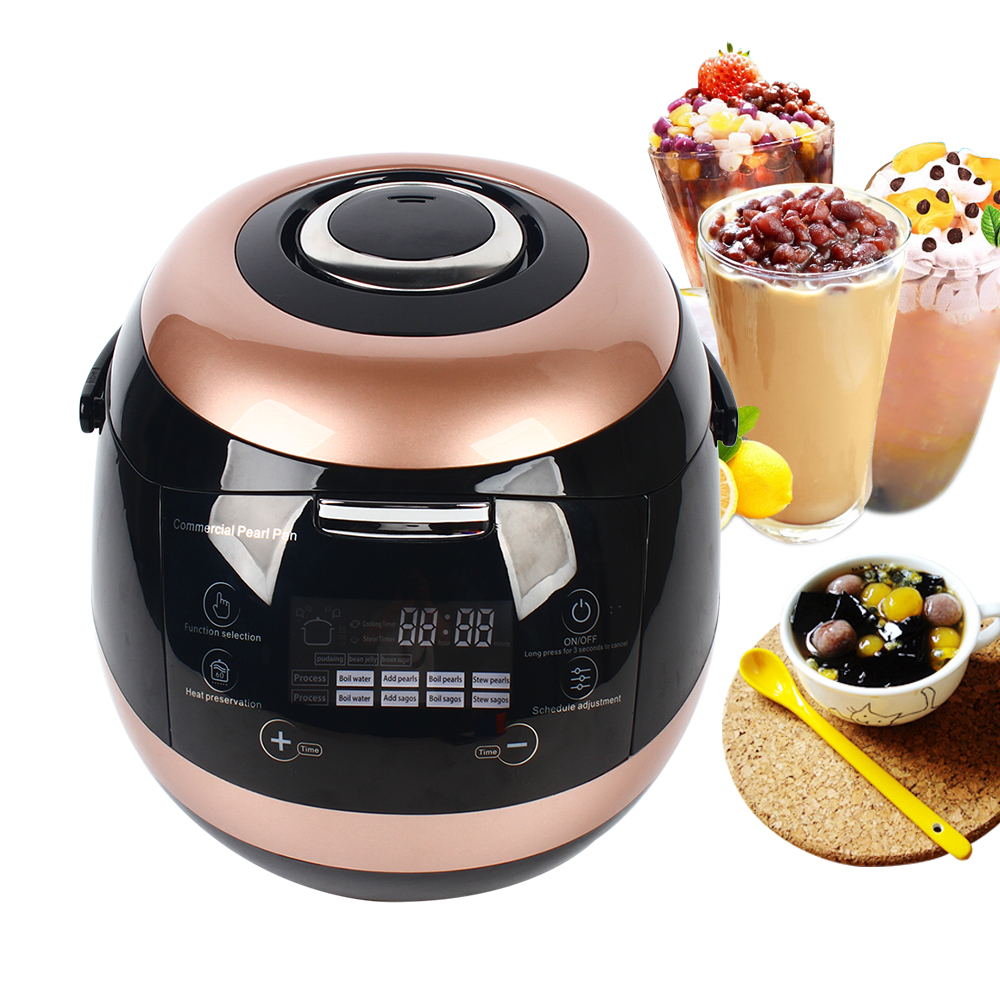 Wuzstar Commercial 5L Tapioca Cooker Pearl Cooking Pot Non-stick Milktea Pearl Making Machine 110V