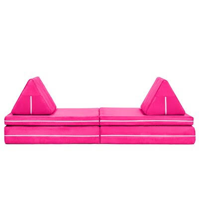 Marrero Zipline Playscape Modular Sofa Kids Foam Isabelle u0026 Max Color: Fuchsia