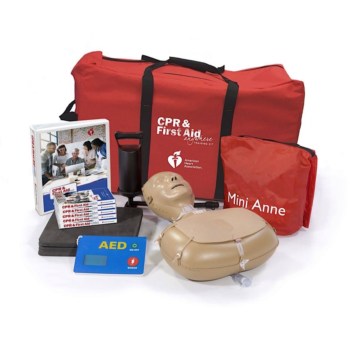 American Heart Association CPR u0026 First Aid Anywhere Training Kit