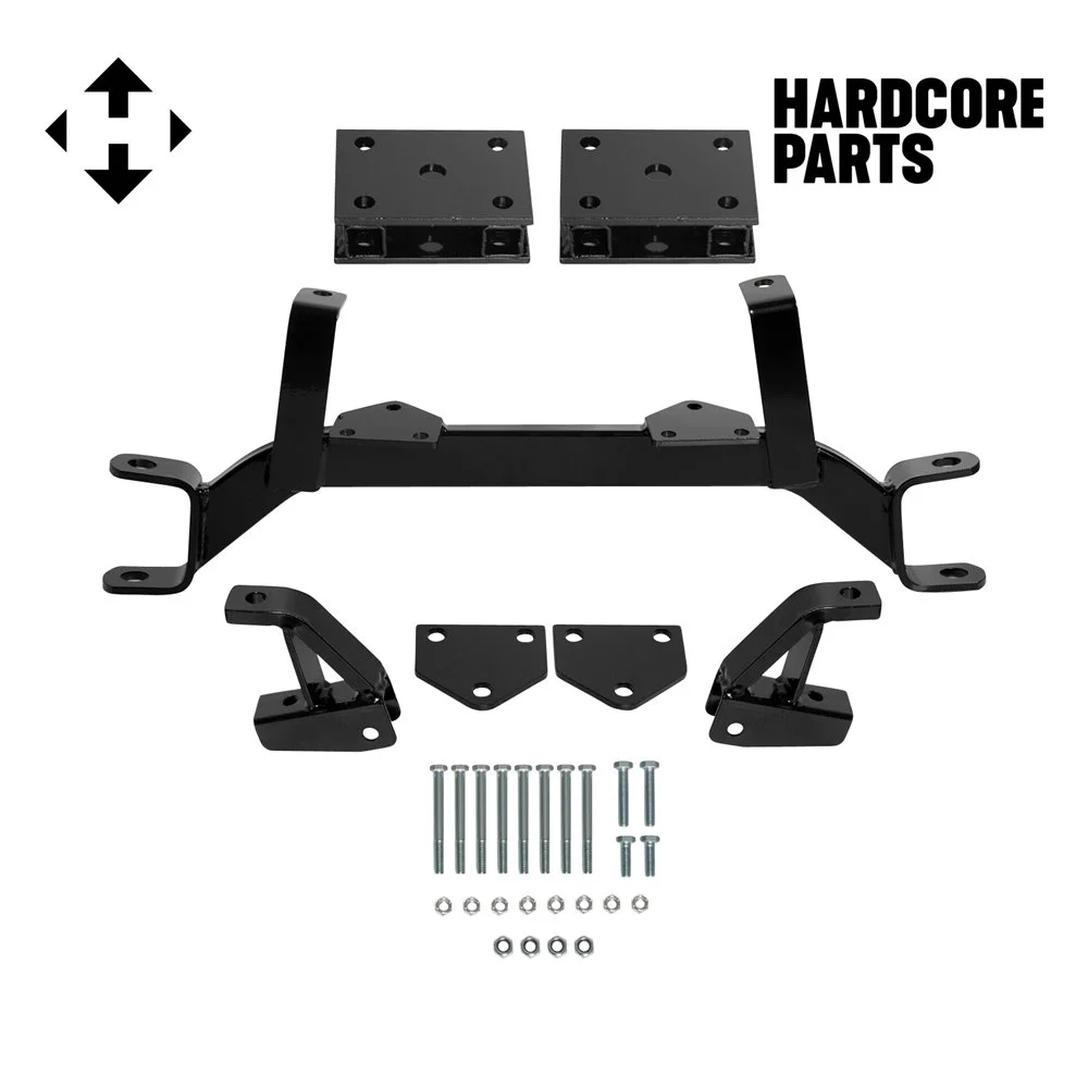 Hardcore Parts 4" Drop Axle Lift Kit for EZGO TXT/PDS (1994.5-2001.5) Gas Golf Cart