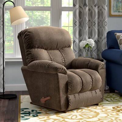 Morrison 36.5x22 Wide Manual Rocker Standard Recliner La-Z-Boy Fabric: Cappuccino Polyester
