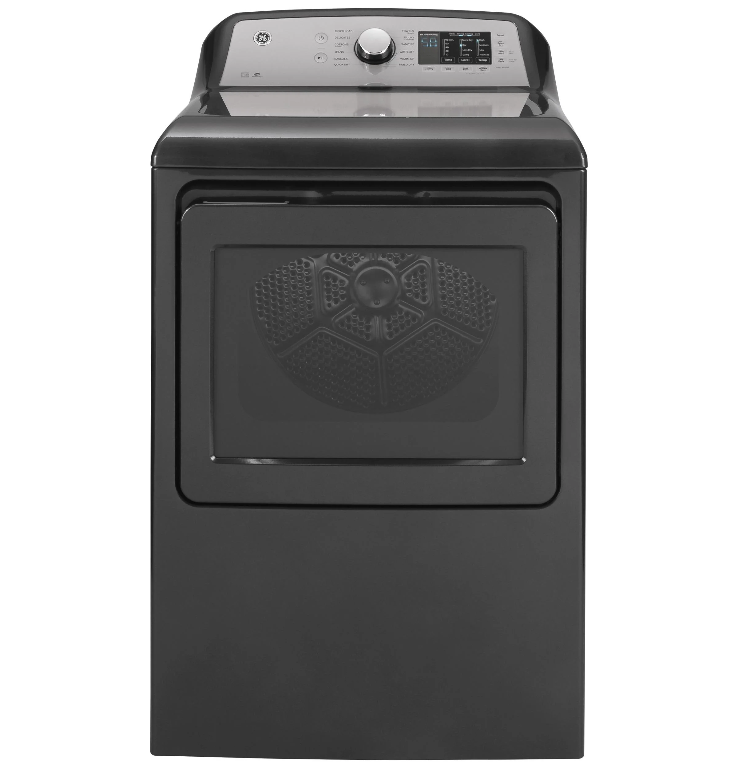 GE APPLIANCES GTD72EBPNDG GE(R) 7.4 cu. ft. Capacity aluminized alloy drum Electric Dryer with Sanitize Cycle and Sensor Dry
