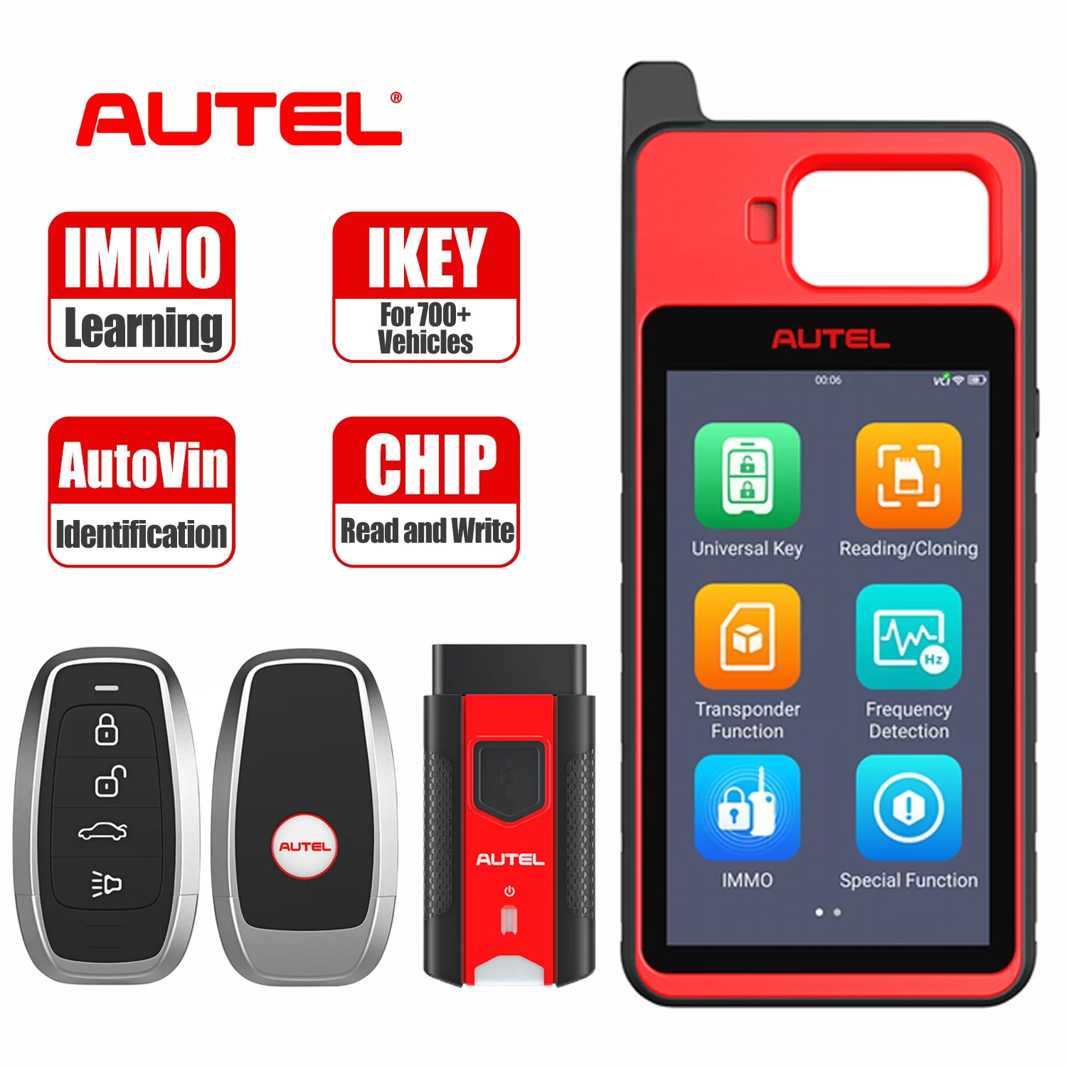Autel MaxiIM KM100 Universal Key Generator Kit, Key Fob Programmer Immobilizer Tool,Autel IKEY for BMW,Volkswagen,Toyota,Honda - Radiant Selections