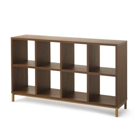 Better Homes and Gardens 8 Cube Storage Organizer with Metal Base, Multiple Finishes, Brown