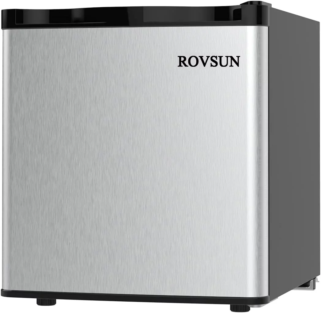 ROVSUN 1.1 Cu.Ft Compact Upright Freezer with Shelf & Adjustable Thermostat for Home Office Dorm Apartment