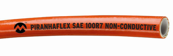 Piranhaflex 100R7 Series PF367NC Orange Non-Conductive Hydraulic Hose - PF367NC03250R