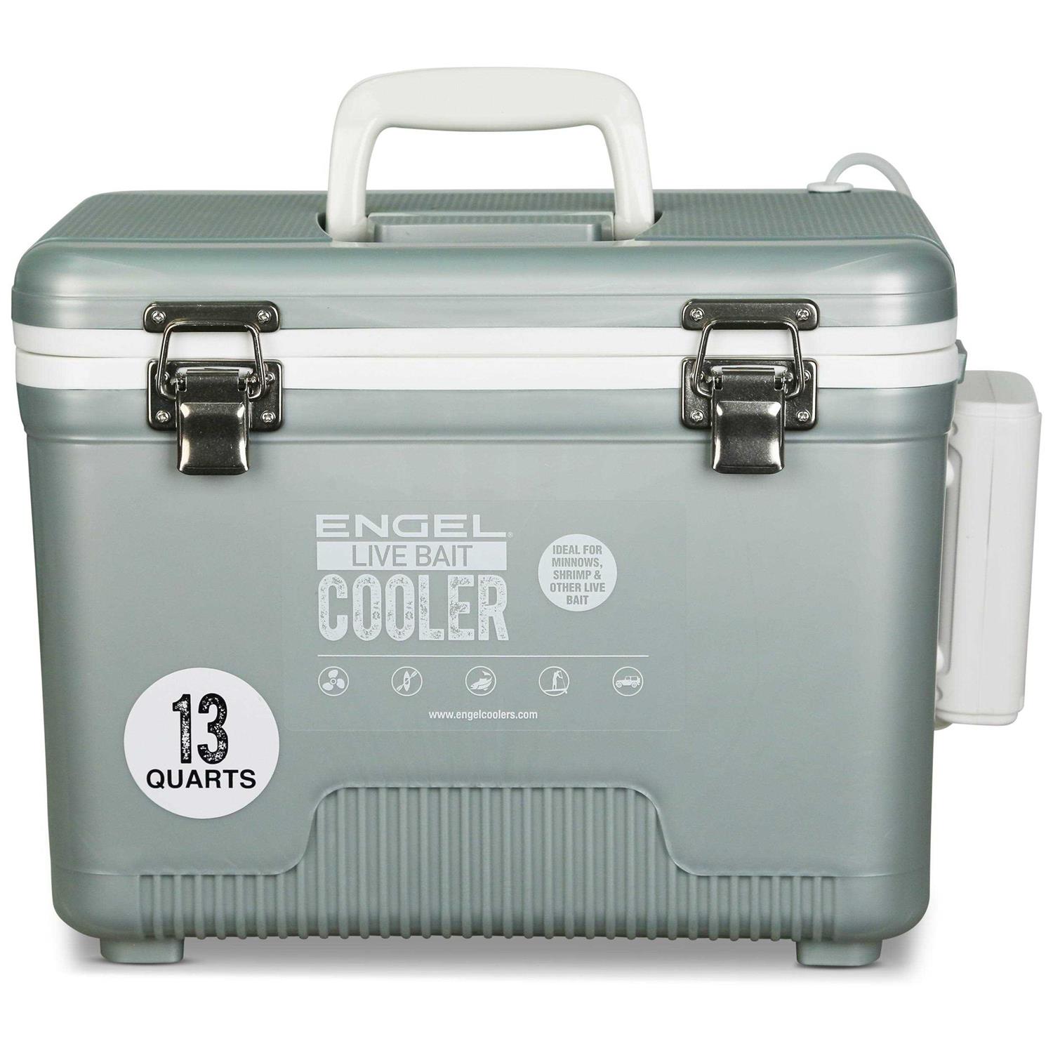 Engel Live Bait Pro Cooler with Rechargeable Aerator &amp; Stainless Hardware - Sports Supplies Online Store