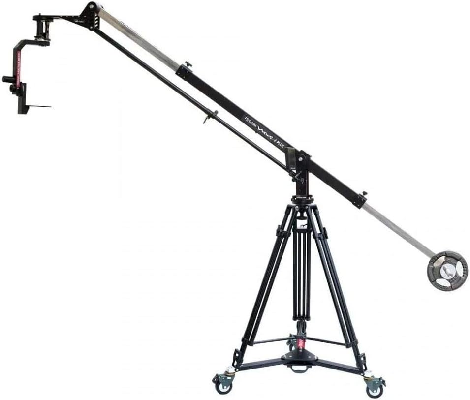 PROAIM 10' Wave-2 Plus Telescopic Jib Arm Crane with Professional Motorized Jr. Pan Tilt Head Supporting Cameras (P-WV-2PL-JR)
