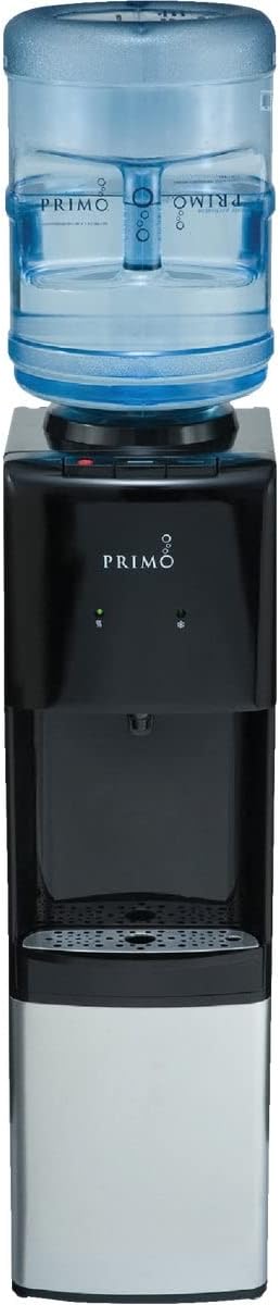 Primo Top-Loading Water Dispenser - 3 Temp (Hot-Cool-Cold) Water Cooler Water Dispenser for 5 Gallon Bottle w/Child Safety Lock