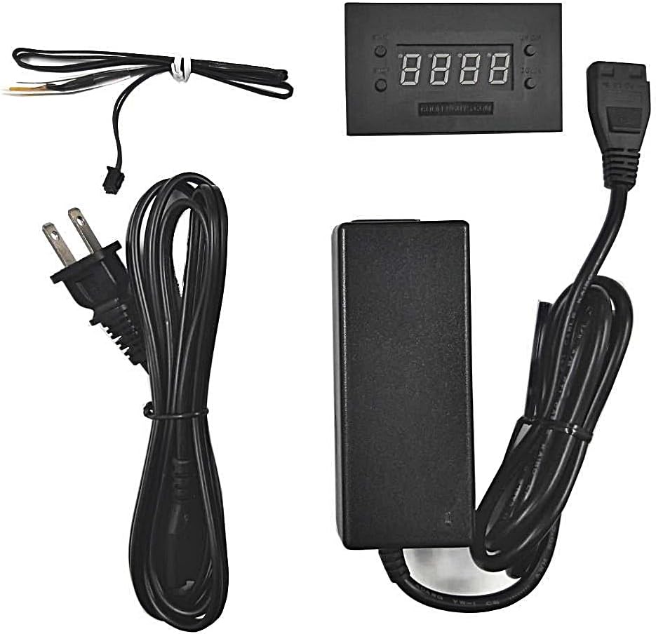 Coolerguys Programmable Thermal Controlled Cooling Kits for Cabinets, AV, and Components (Plastic, Single 80mm)