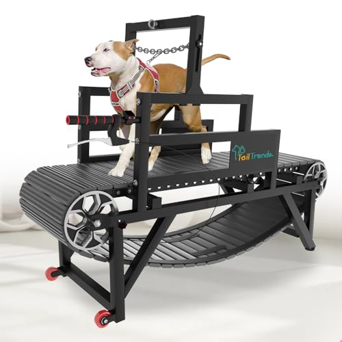 Dog Treadmill: Multi-Functional with Brake & Resistance Adjustment, Suitable for Large & Medium Dogs, Supports Up to 300 lbs