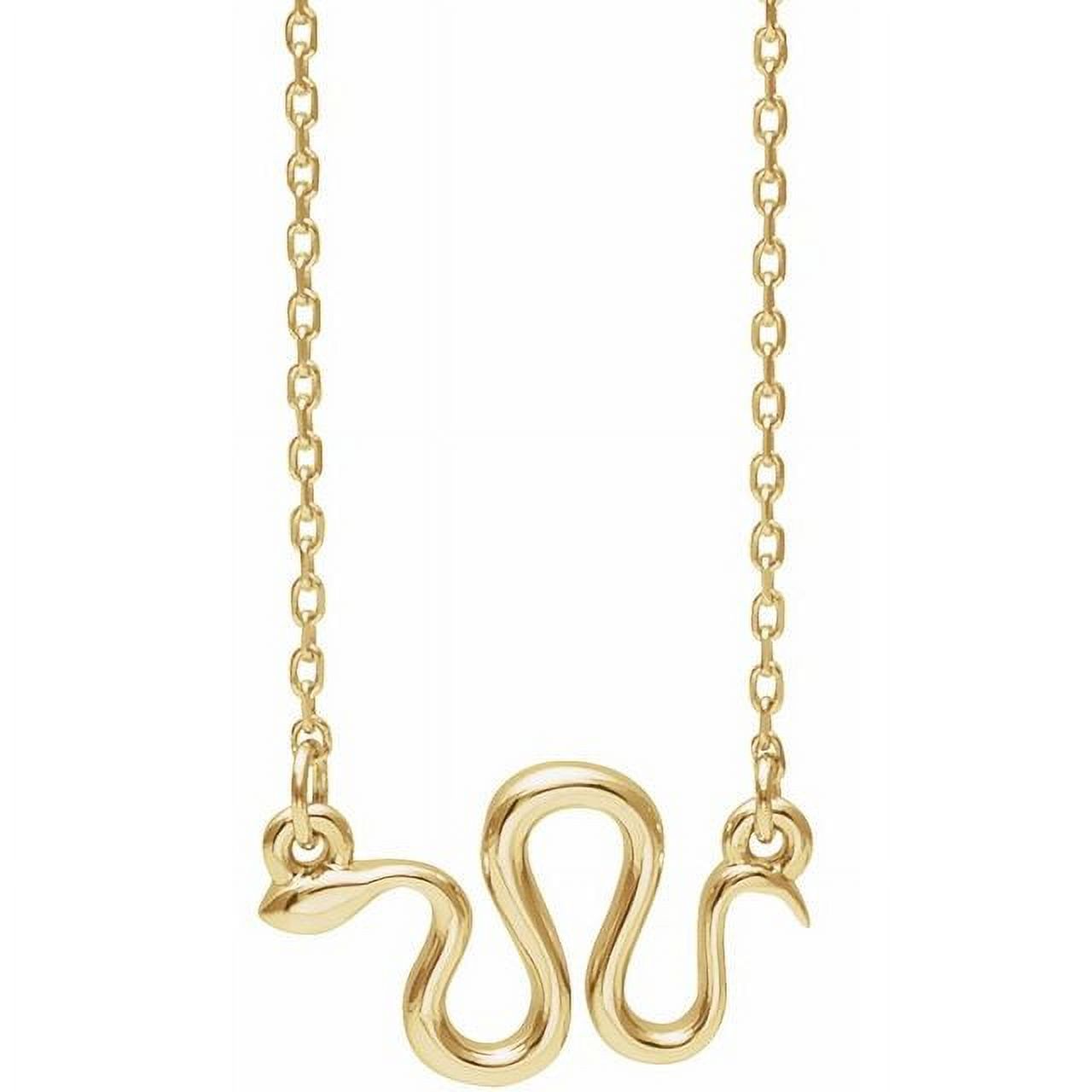 14K Yellow Snake 16-18" Necklace 86613:601:P