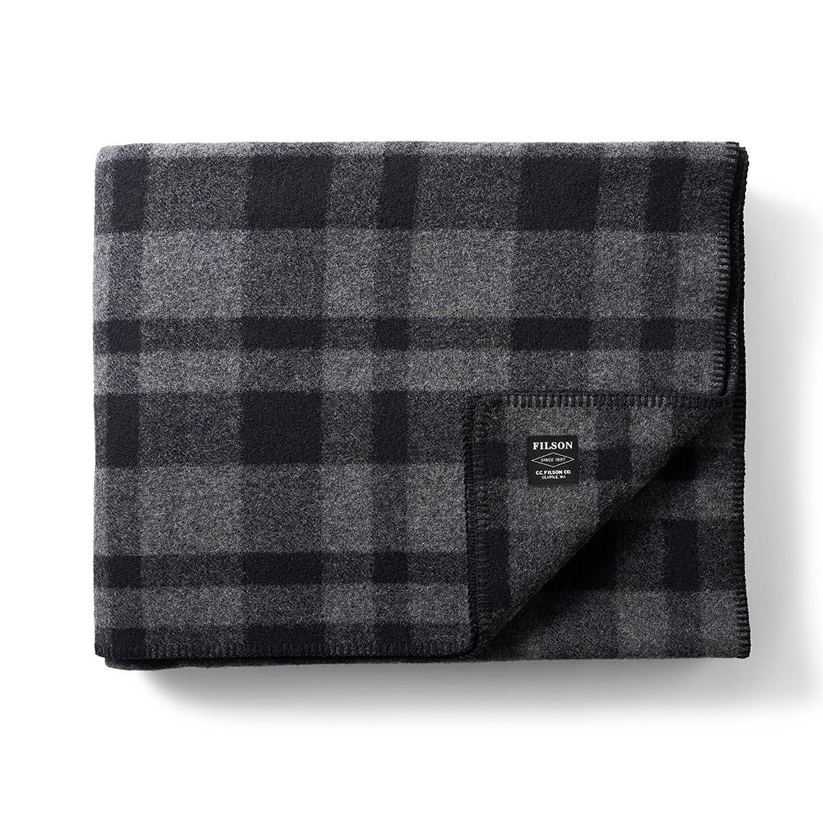 Filson Mackinaw Wool Blanket | Gray Black - Megean