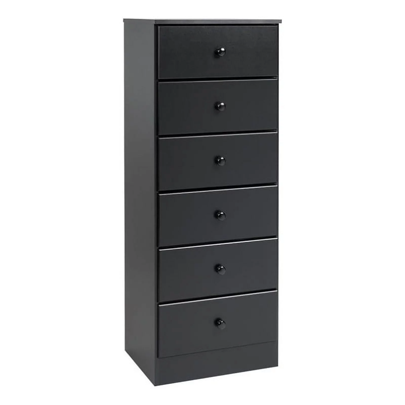 Kingfisher Lane 6 Drawer Wood Bedroom Lingerie Chest in Black