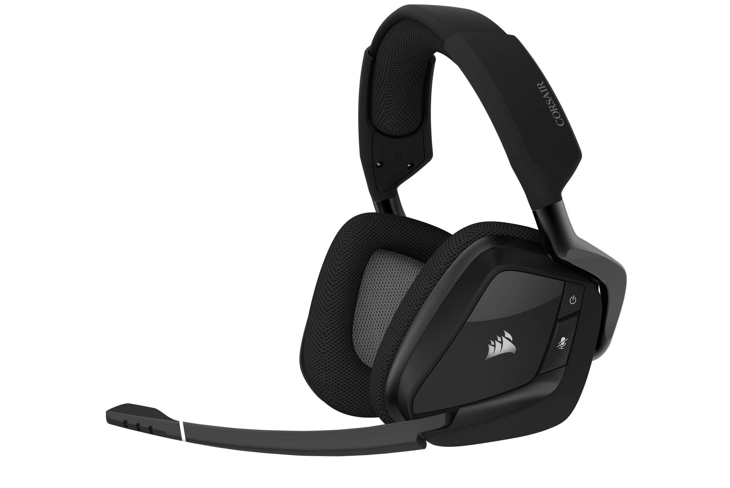 Corsair Void RGB Elite Wireless Premium Gaming Headset with 7.1 Surround Sound, Carbon (Renewed)