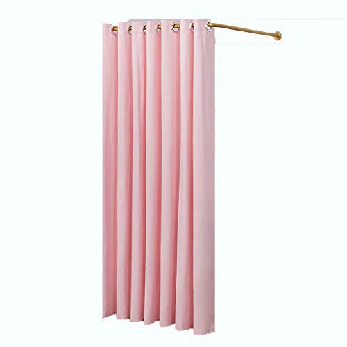 Portable Dressing Room Removable Fitting Room Clothing Store with Metal Curtain Rod Changing Room for Boutiques Offices Shopping Malls Save Space
