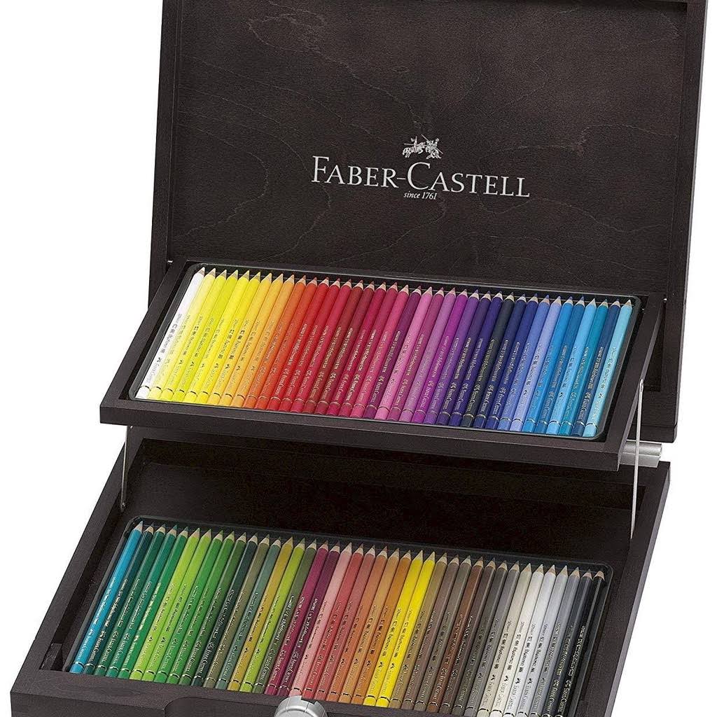 Faber-Castell - Polychromos Wooden Case of 72 Pencils