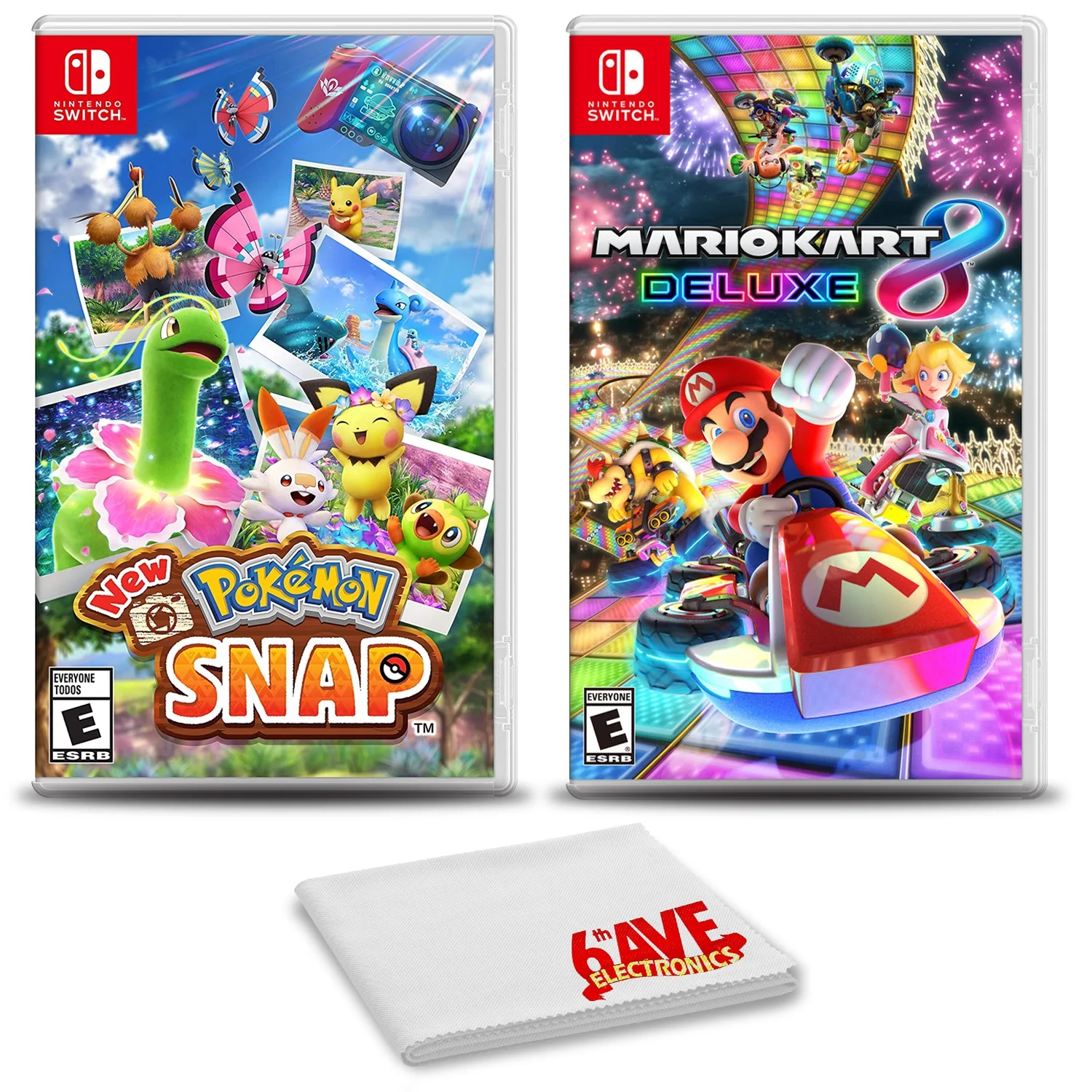 Pokemon Snap and Mario Kart 8 Deluxe - Two Game Bundle For Nintendo Switch