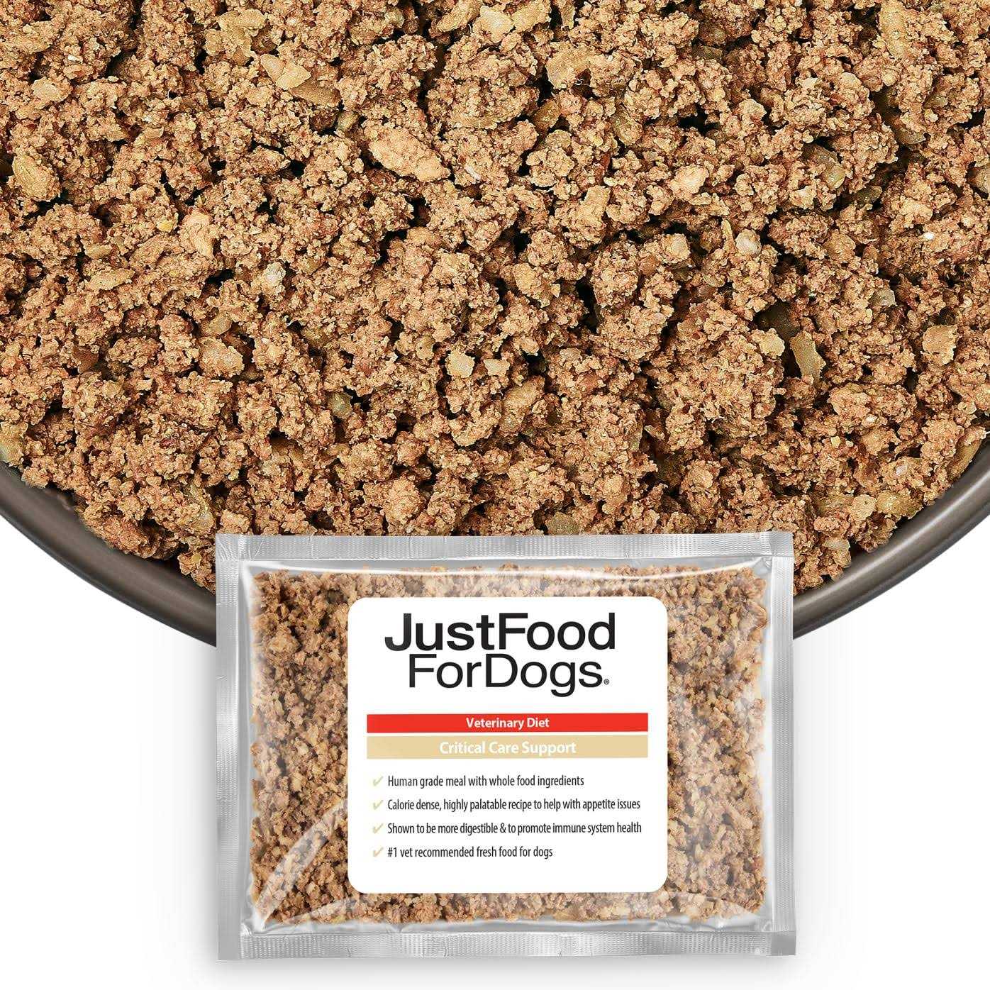 JustFoodForDogs Just Food for Dogs Veterinary Diet Critical Care Support Fresh Frozen Dog Food - Pet Supplies online store