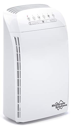 MSA3S Smart Air Purifier for Bedroom, Membrane Solutions Alexa Air Purifiers for Home Large Room With AQI, Auto Mode & H13 HEPA Filter