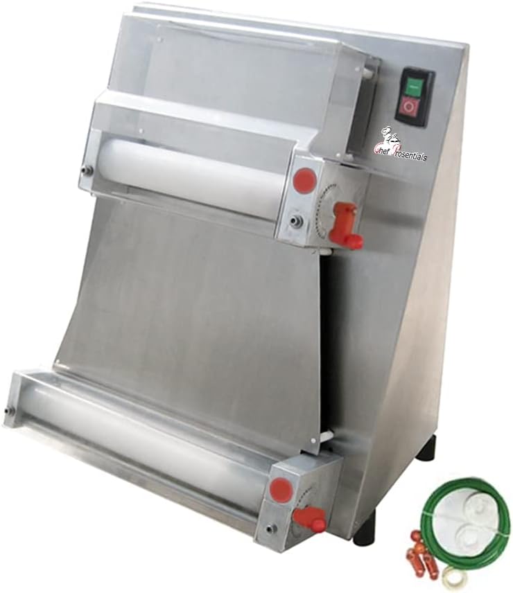 6-16 inch Electric Dough Sheeter, ETL certificate Stainless Steel Baking Pizza Dough Sheeter Pasta Roller
