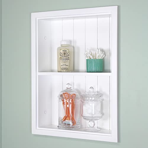 Fox Hollow Furnishings 14x18 Sloane Recessed Wall Niche Medicine Cabinet Replacement, in The Wall Bathroom Cabinet Insert Shelf/Shelves