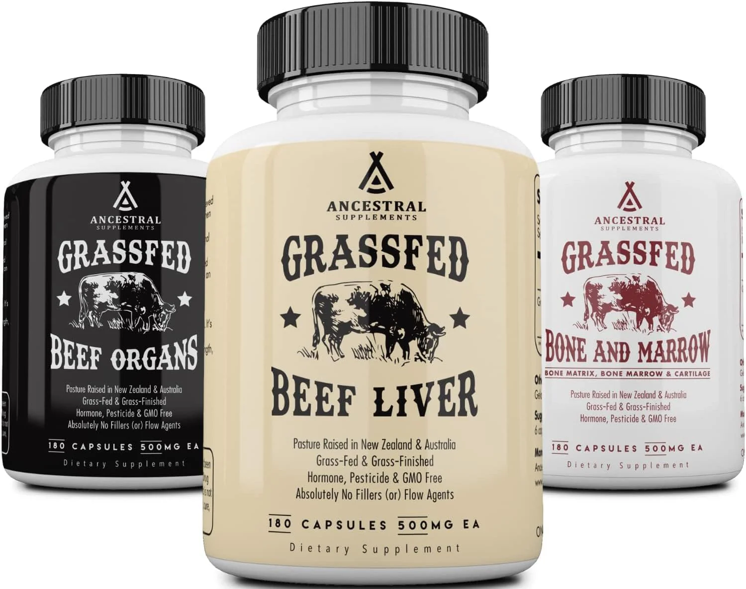 Ancestral Supplements Beef Organs and Stack Variation (Organs Starter Pack) - Kansas Nuitrition - HNZSDS