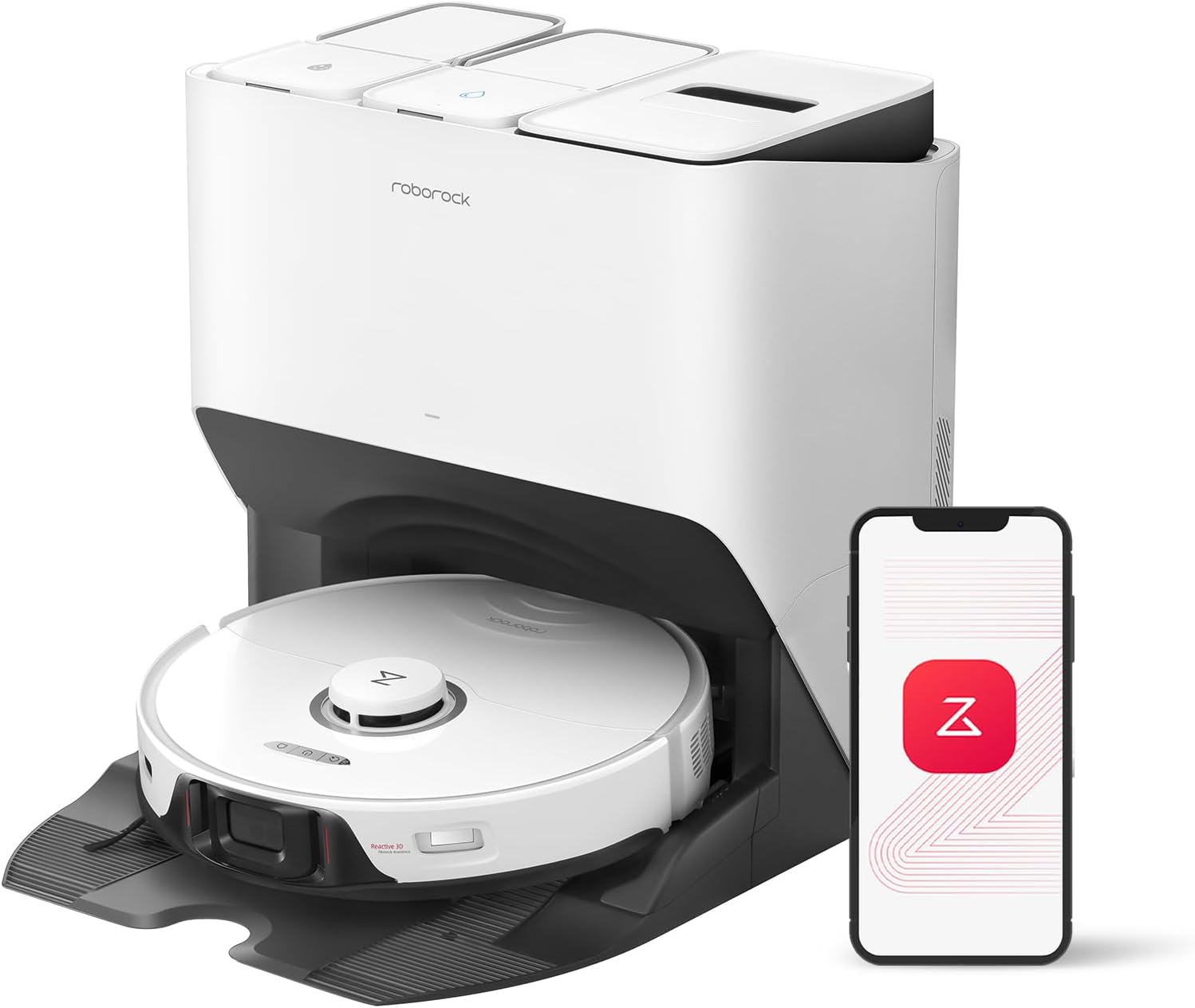 roborock S8 Pro Ultra Robot Vacuum and Mop, Auto-Drying, Self-Washing, Liftable Dual Brush & Sonic Mop, 6000Pa Suction, Self-Refilling, Self-Emptying