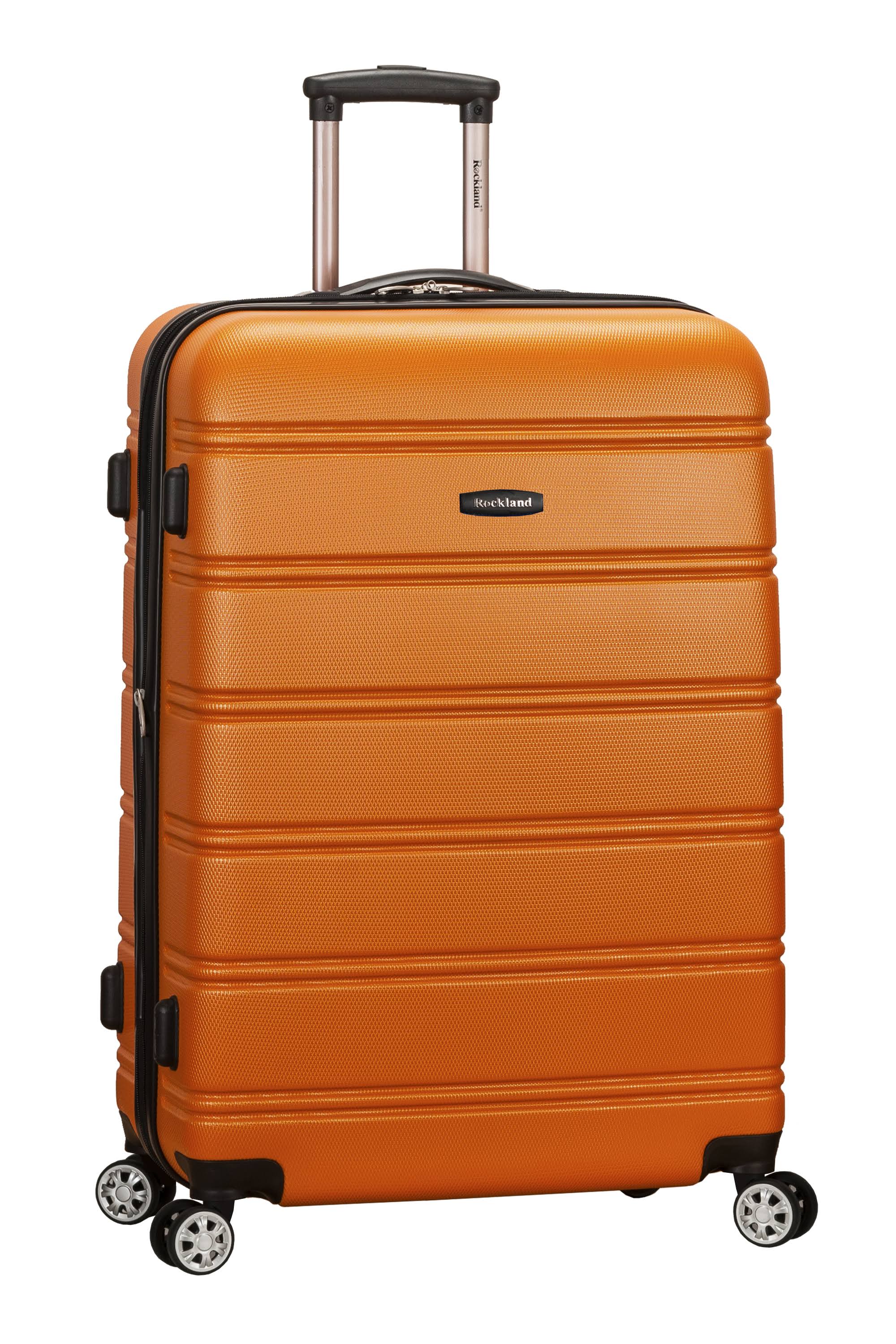 Rockland Orange 28 in Expandable ABS Dual Wheel Spinner