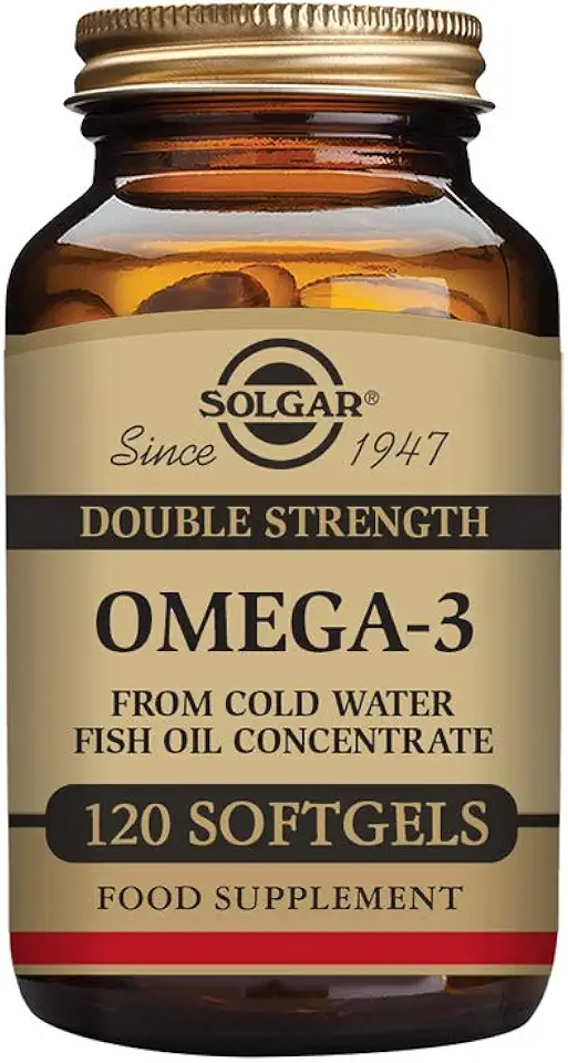 Solgar Double Strength Omega-3 700 mg, 120 Softgels - Fish Oil Supplement - Support for Cardiovascular, Joint & Cellular Health