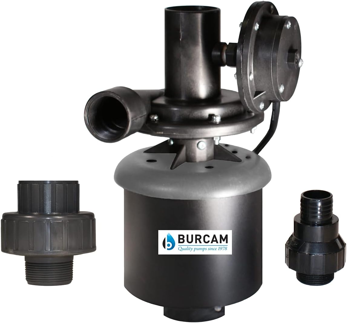 B BURCAM QUALITY PUMPS SINCE 1978 300514WHZN 1/3HP Automatic Laundry Tub Pump, Auto Shut-Off