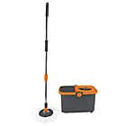 Casabella Spin Cycle Mop, Built in Wheels and Carry Handles for Easy Portability