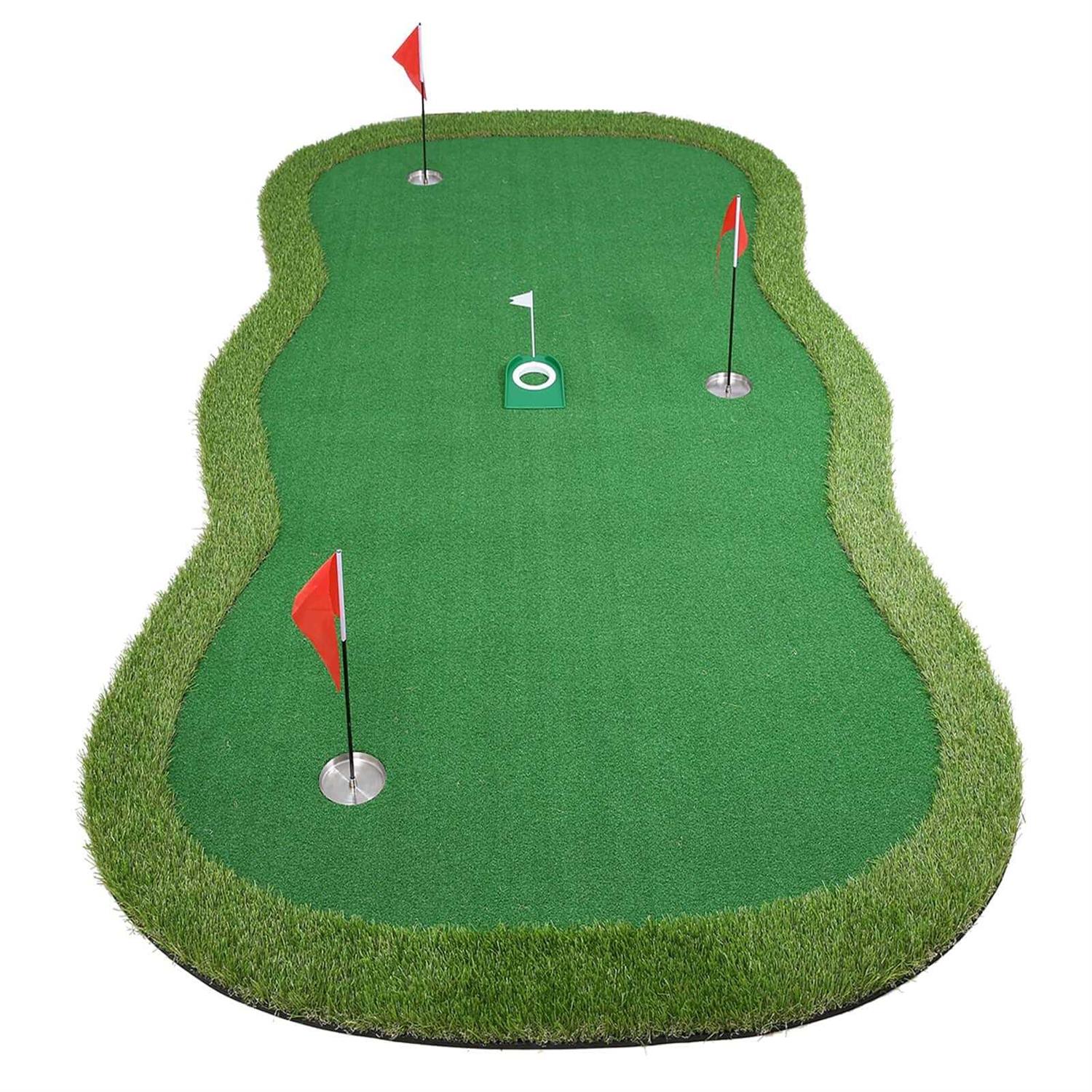 Chriiena Golf Putting Green Practice Putting Green Mat - Sports Supplies Online Store