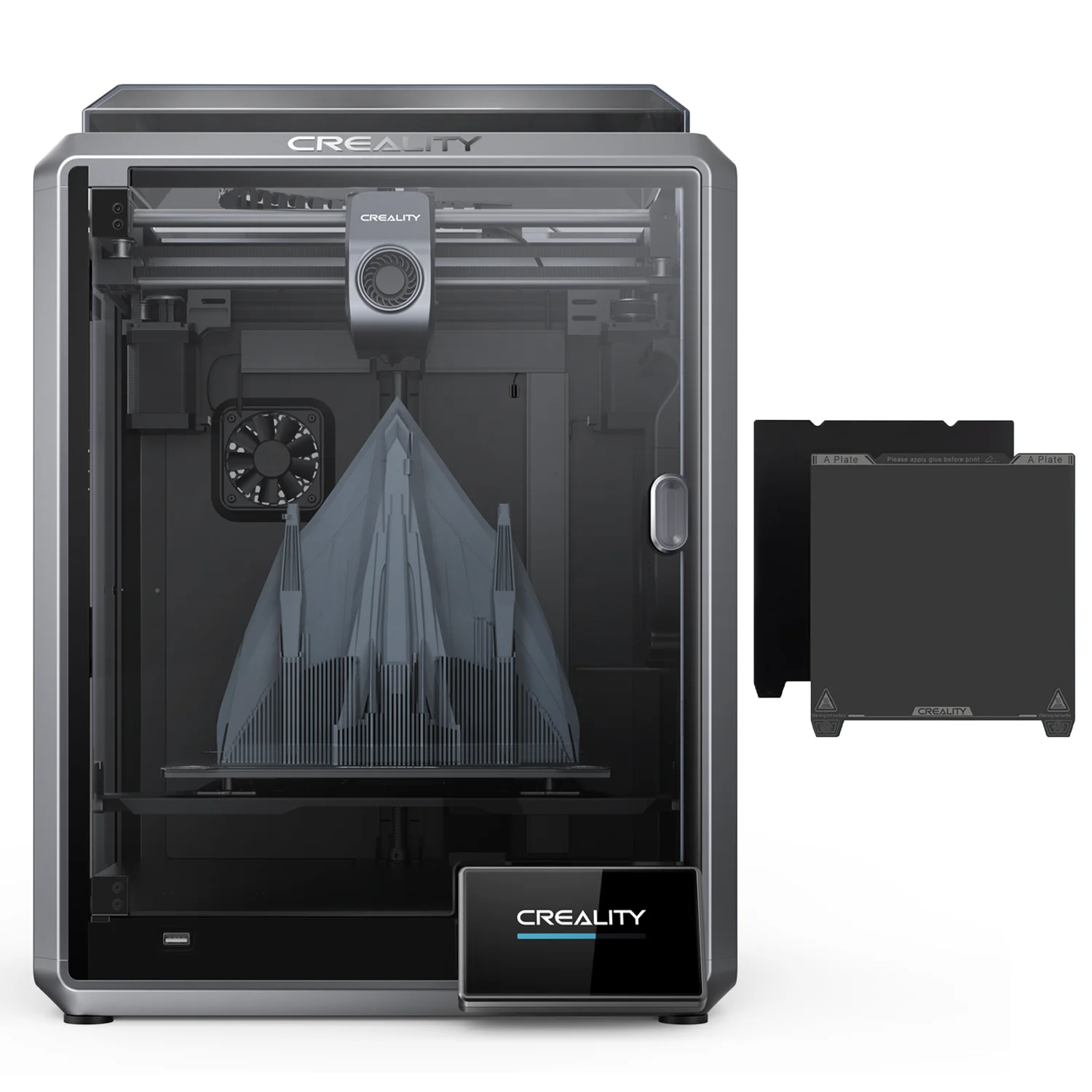 Official Creality K1 3D Printer 600mm/s High Speed 3D Printing with Creality K1 Smooth PEI Build Plate - Curated Treasures Market