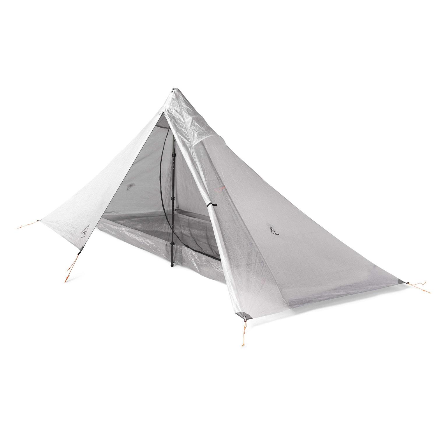 Hyperlite Mountain Gear Ultralight Dyneema Pyramid Tent in White Mid 1 Person - Sports Supplies Online Store