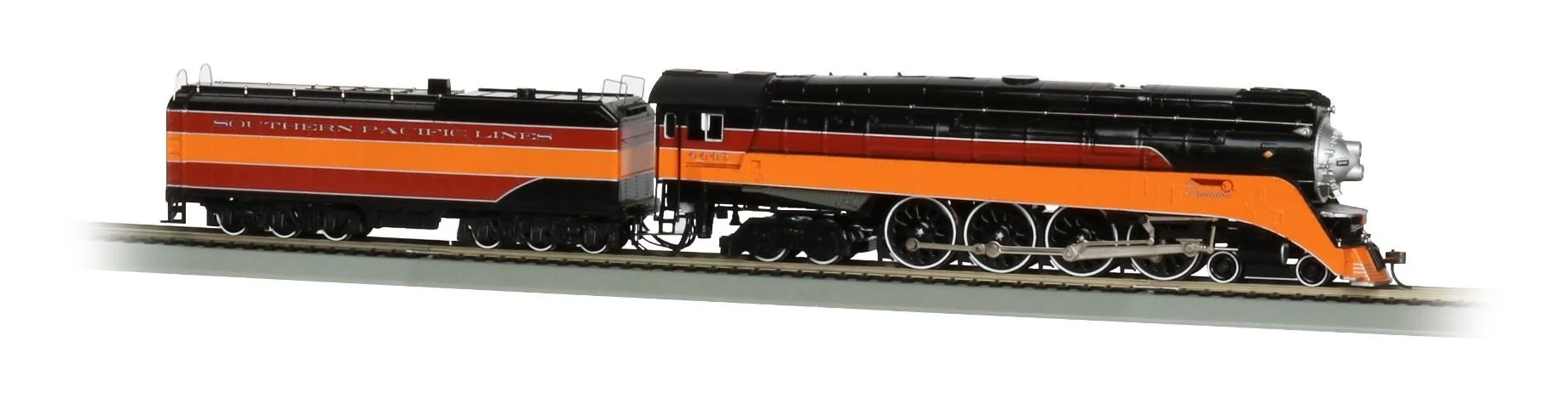 Bachmann HO GS4 4-8-4 & Tender Locomotive, Southern Pacific Railfan Daylight, No. 4449, Sound Value - Curated Treasures Market