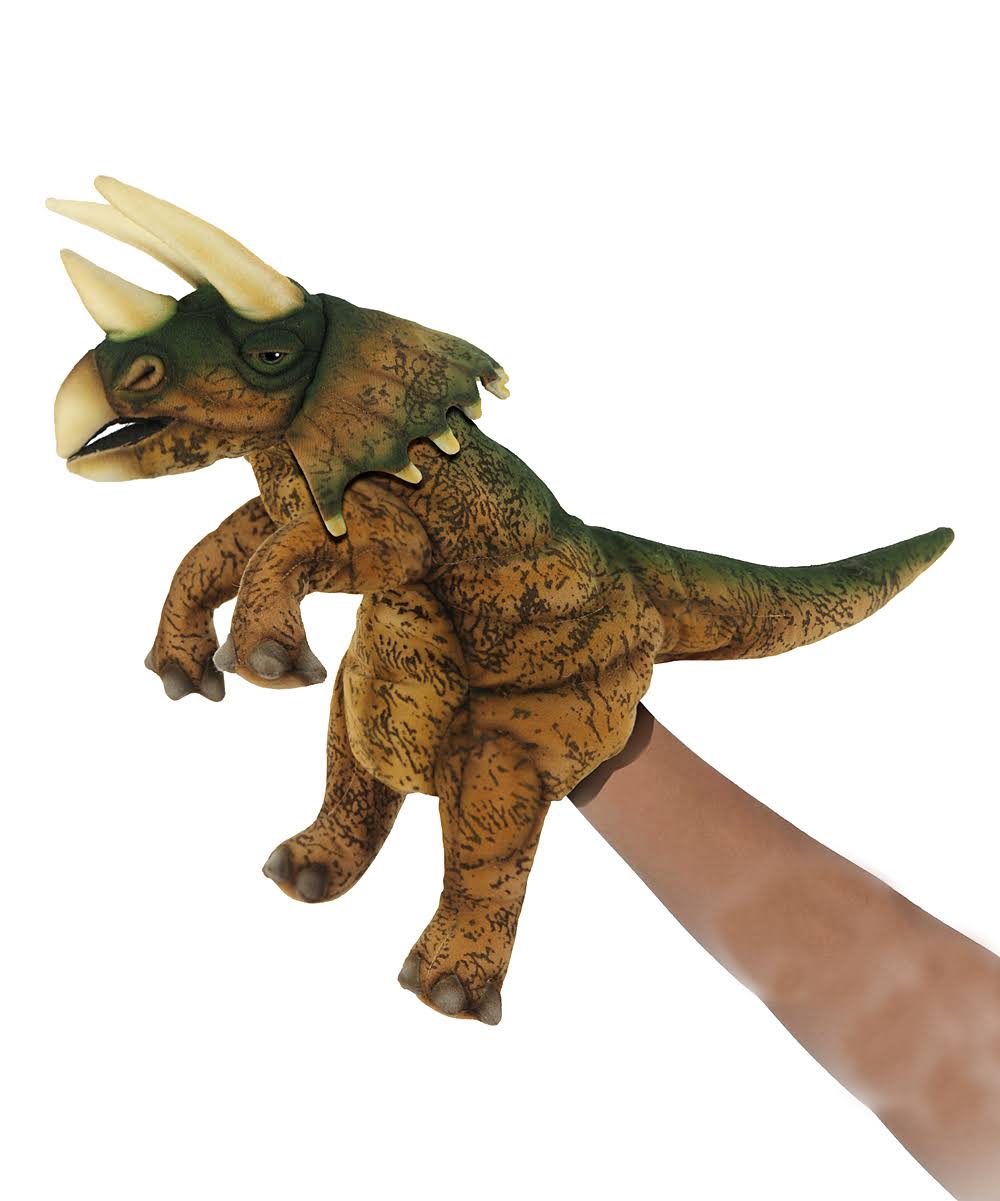 Hansa - Triceratops Puppet, 17 inch