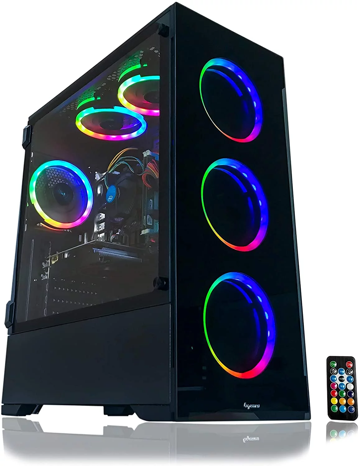 Alarco Gaming PC Desktop Computer Intel 3.70GHZ ,16GB Ram,512GB SSD ,WIFI , RX 580 8GB, WINDOWS 11 , RGB - Radiant Selections