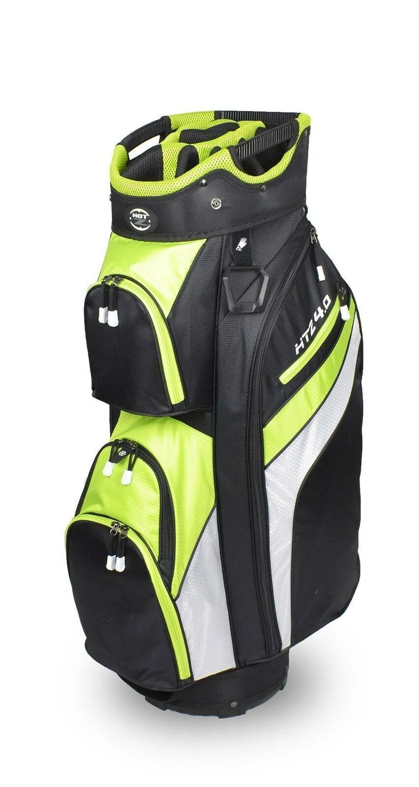Hot-Z 02HOT40CT2011111111BLW01 4.0 Golf Cart Bag Black Lime u0026 White