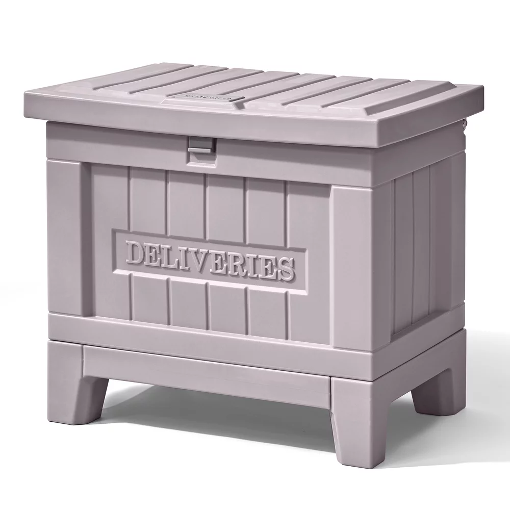 Step2 Parcel Package Delivery Box and Bench, Gray - Curated Treasures Market