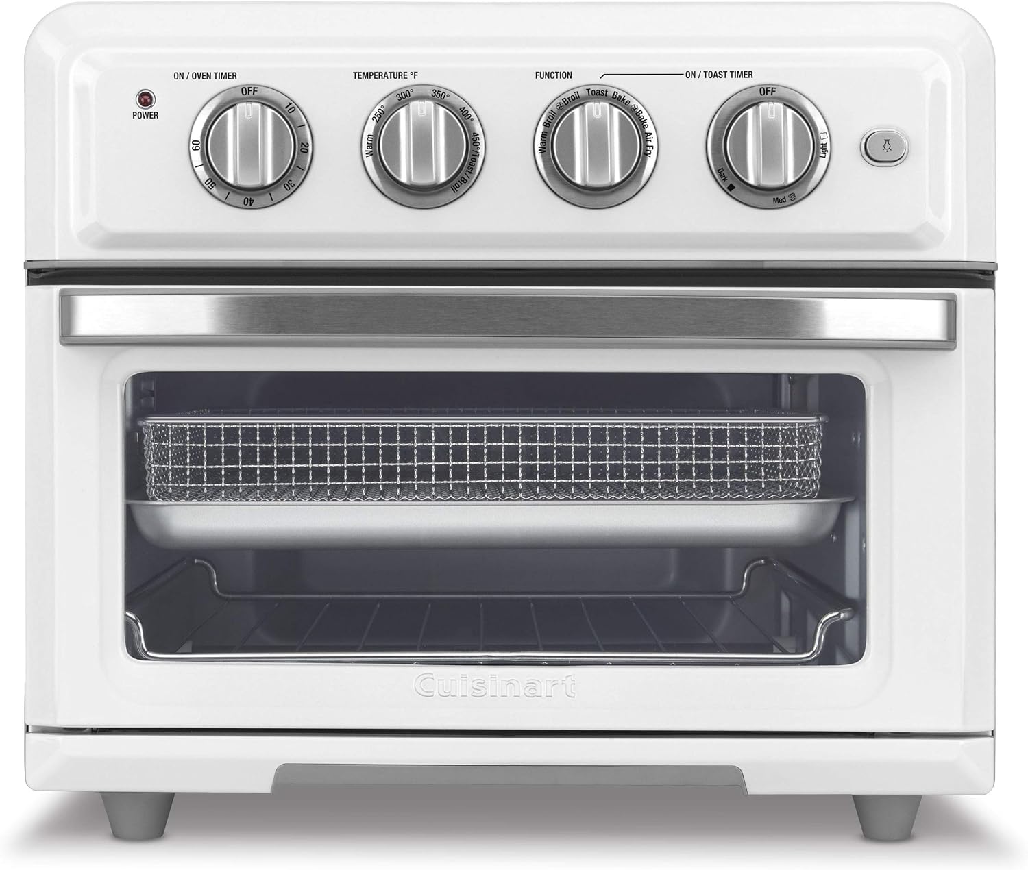 Cuisinart TOA-60W Convection AirFryer Toaster Oven, Premium 1800-Watt Motor with 7-in-1 Functions and Wide Temperature Range