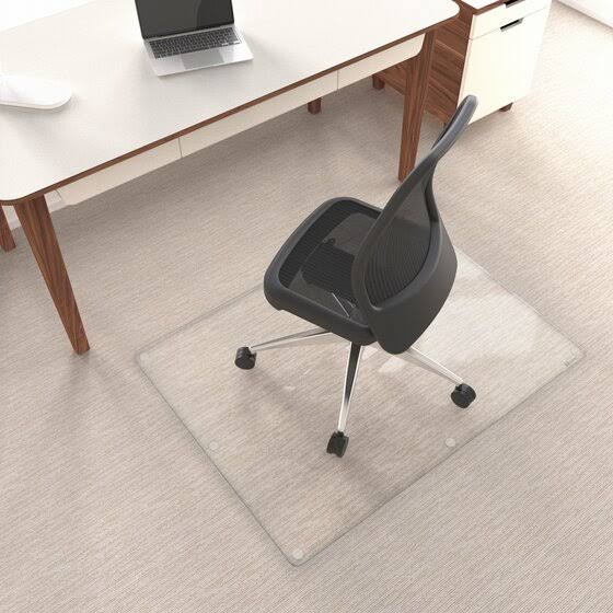 Quartet Glass Chair Mat 36 x 48 - Glass Boards, Clear